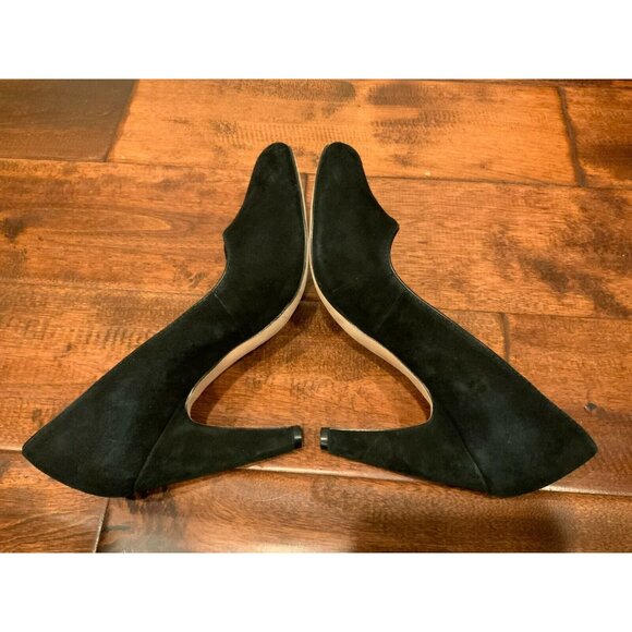 Plenty by Tracy Reese Black Suede Heels, Size 8 (US) 38 (EUR) - Picture 6 of 9